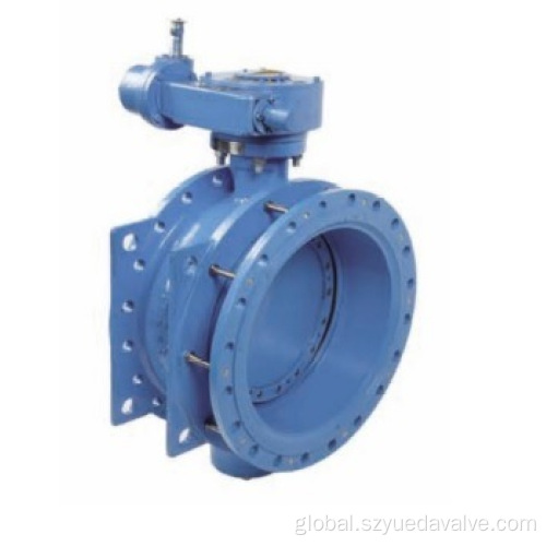 Double Flange Awwa Butterfly Valve Butterfly Valve with Compensatory Couplings Double Eccentric Factory